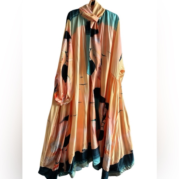 Dresses & Skirts - Designer-Style Eden Billow Printed Maxi Dress Gown